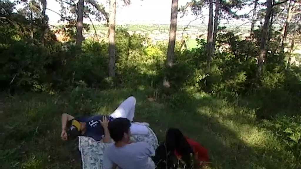 Hungarian Hottie Krizstina Schwartz's Forest Threesome