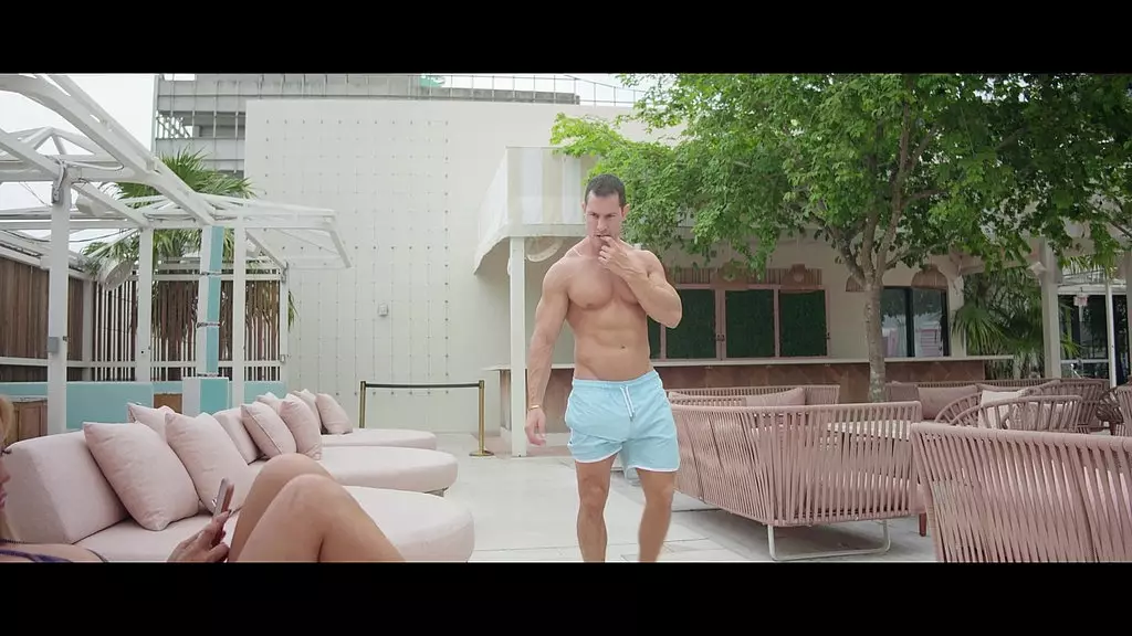 Miami Poolside Fuck with Busty Asian