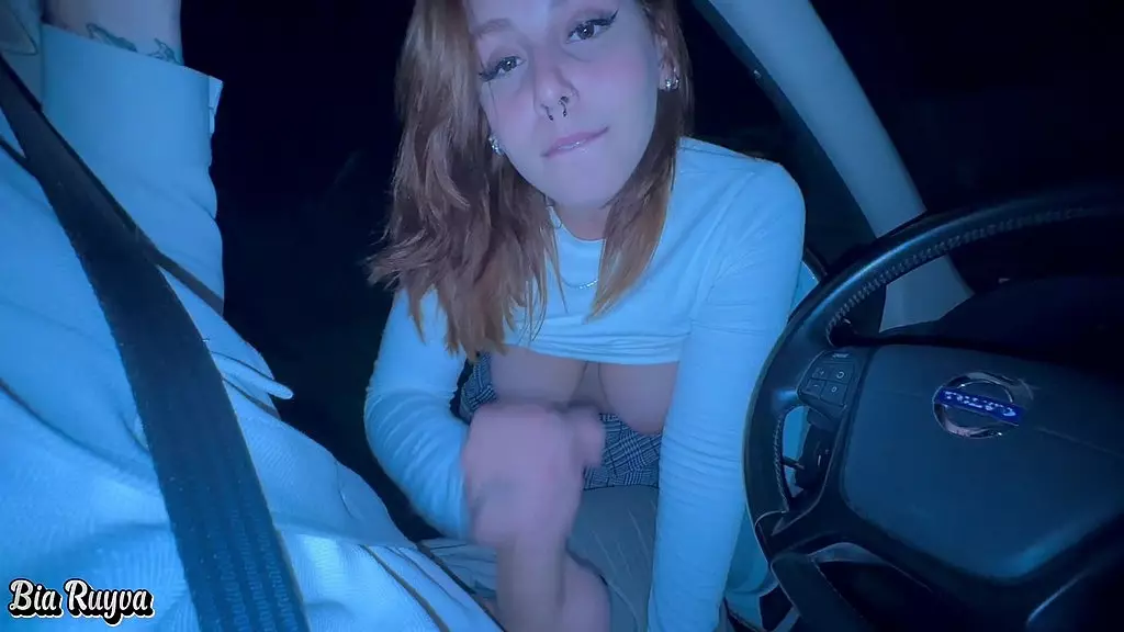 Blonde Bombshell Sucks BBC on the Street