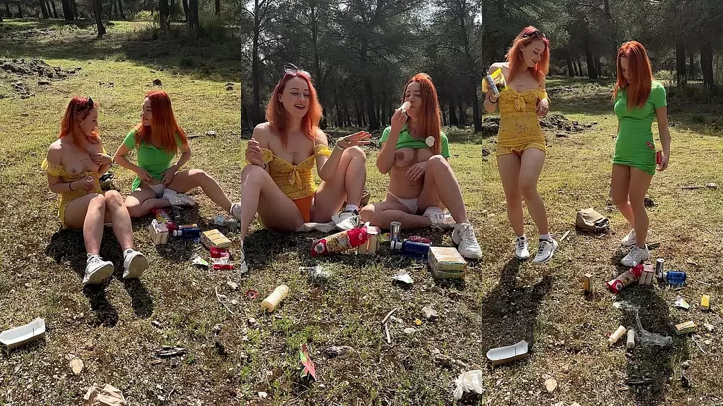 Dirty Latina Girlfriend Trashes Forest in Rough Sex Picnic