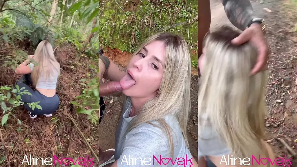 Latina Babe with Massive Ass Sucks Cock in the Woods