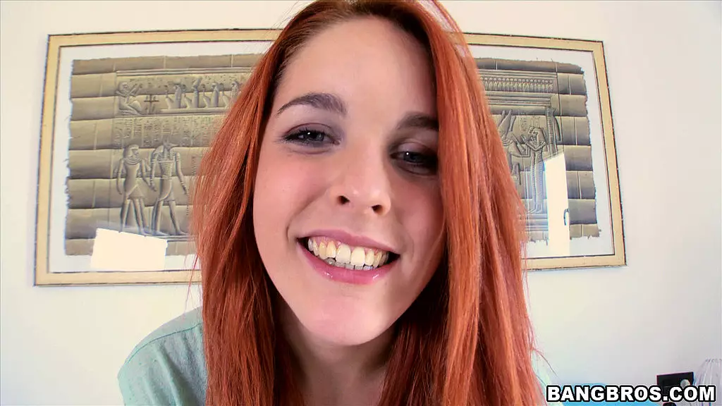 Redhead Latina Amarna Miller Takes a Mouthful