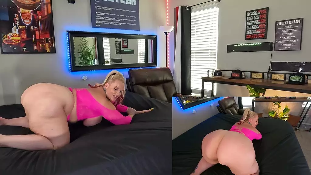 Thick Blonde MILF Mistress Delicious Takes BBC Creampie