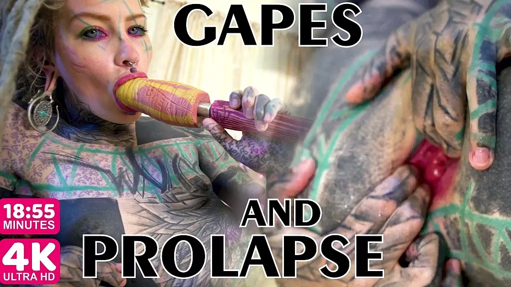 Tattooed Goth Girl's Anal Orgy