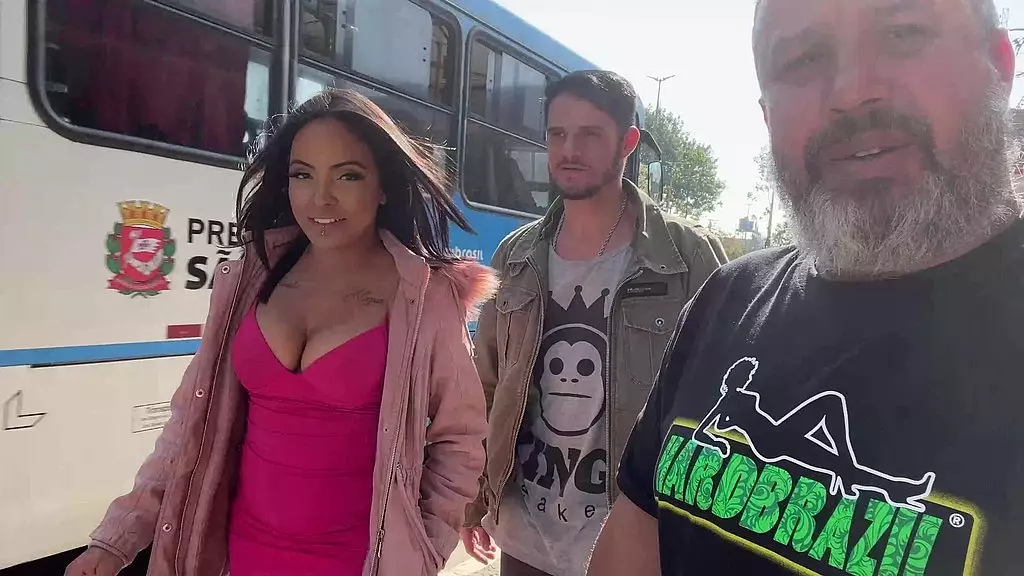 Latina Morena Takes on Two Machos for Anal DP Action