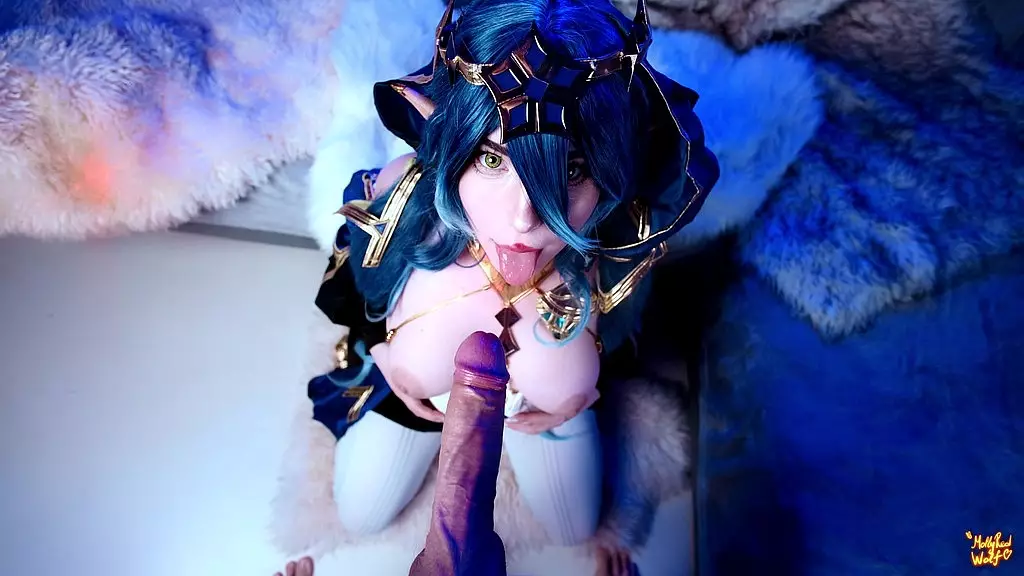 Layla Deepthroats a Monster Cock in Genshin Impact