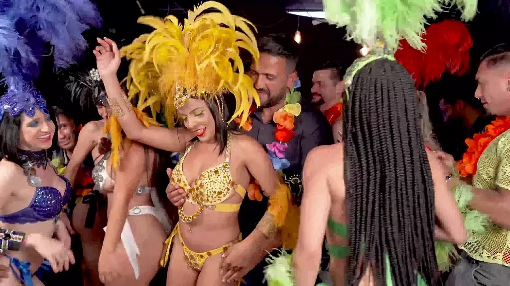 Wild Brazilian NYE Carnaval Orgy Fuckfest