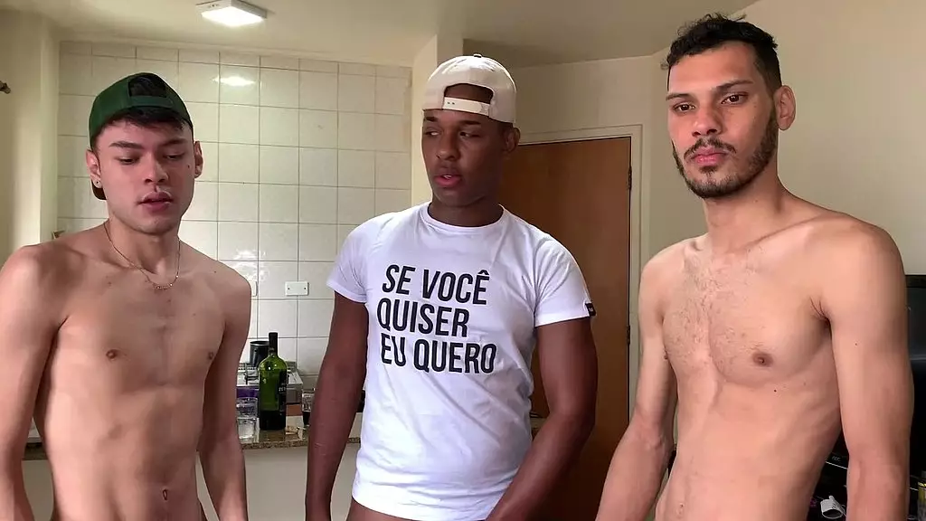 Brazilian Bareback Orgy with Marcos Goiano & Blessed Boy