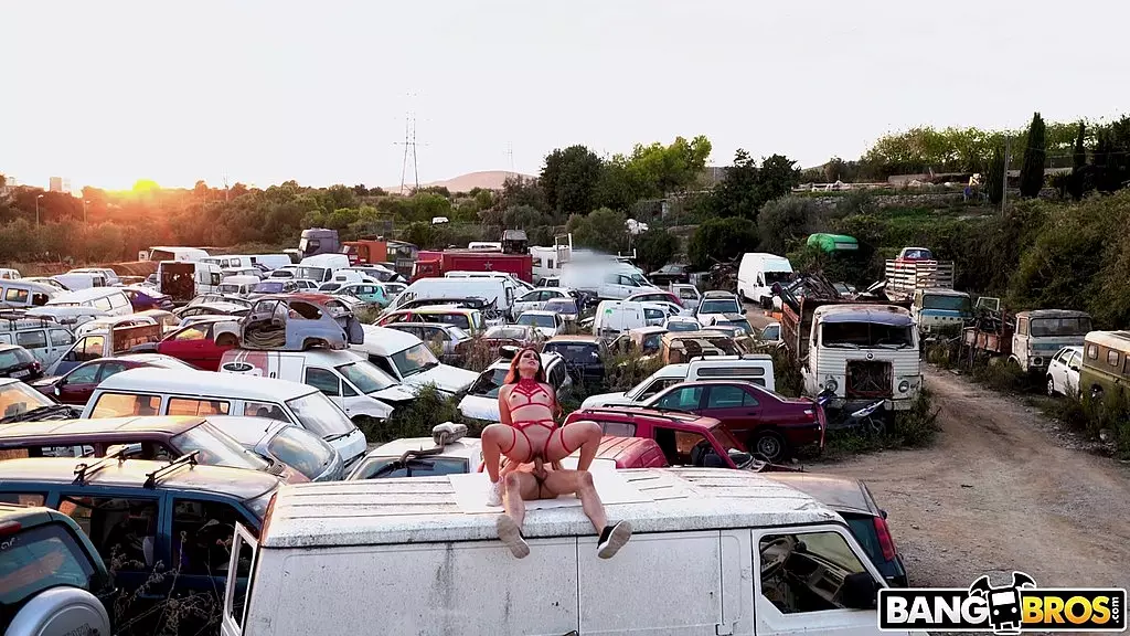 Public Junkyard Bang with Ariana Van X