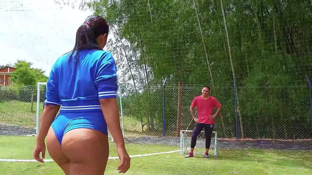 Latina Milf Lina Henao Rides Coach's Big Cock Outdoors