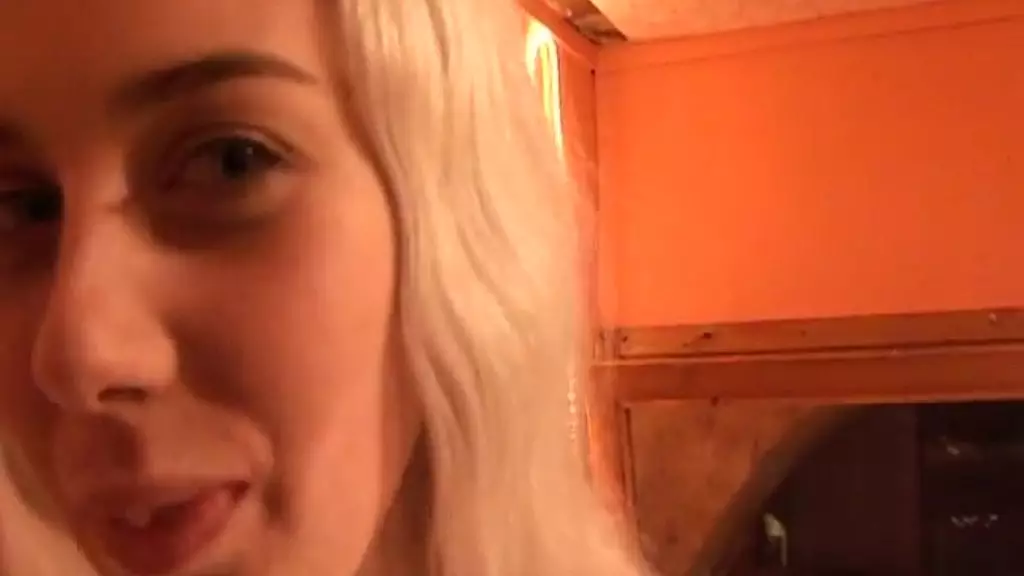 Blonde Birthday Bang at the Bar