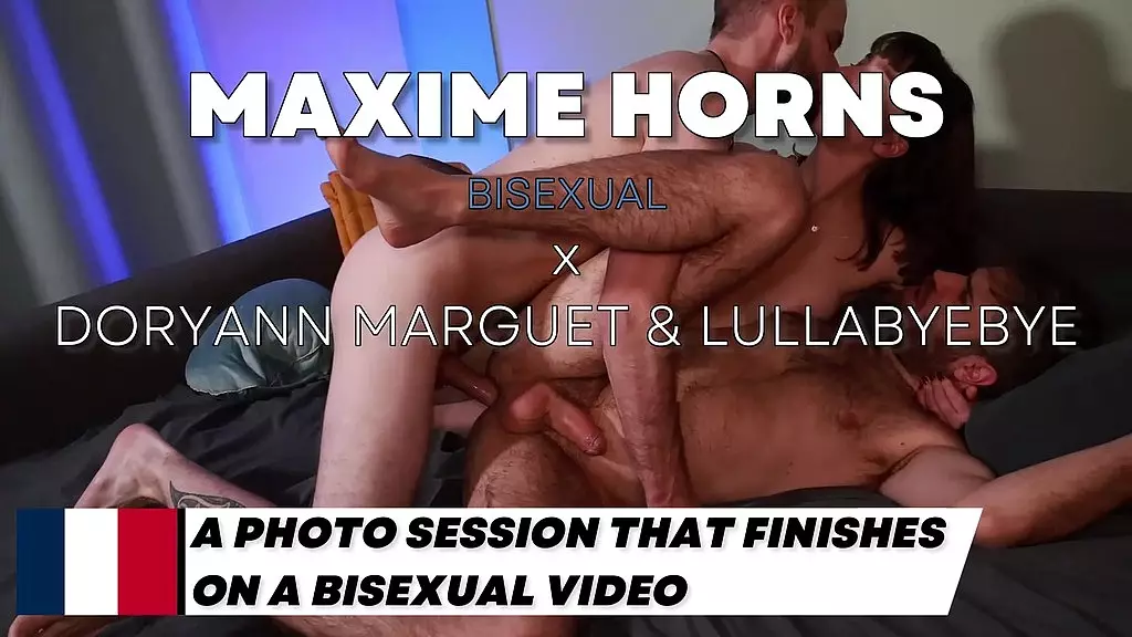 Bisexual Threesome Photoshoot Turns into Bareback Fuckfest