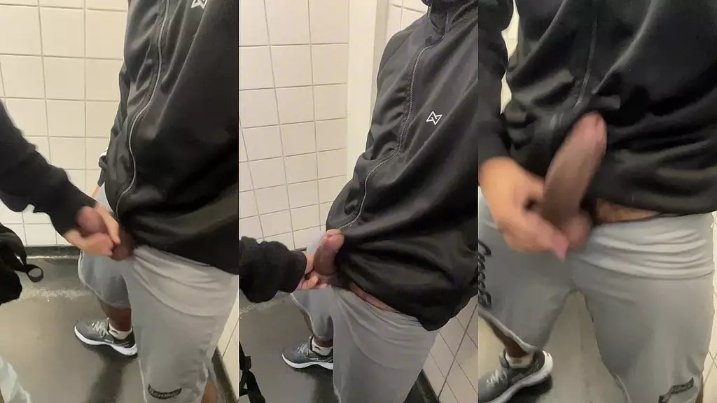 Hot Anal Action Unfolds in Public Restroom