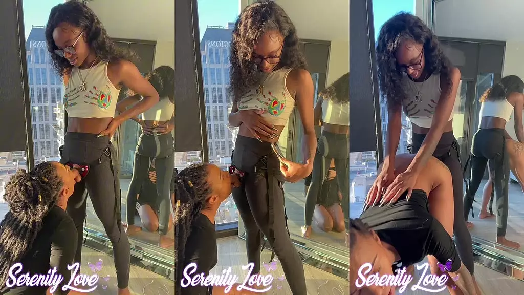 Ebony Lesbian Strap-On Freakiness Unleashed