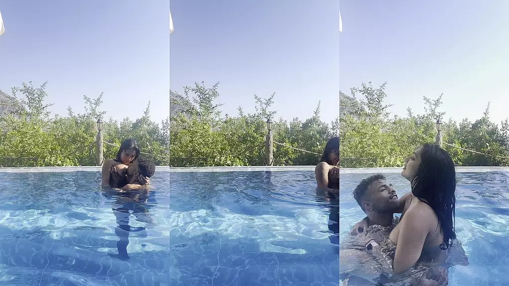 Troy Francisco Fucks His Busty GF in the Pool