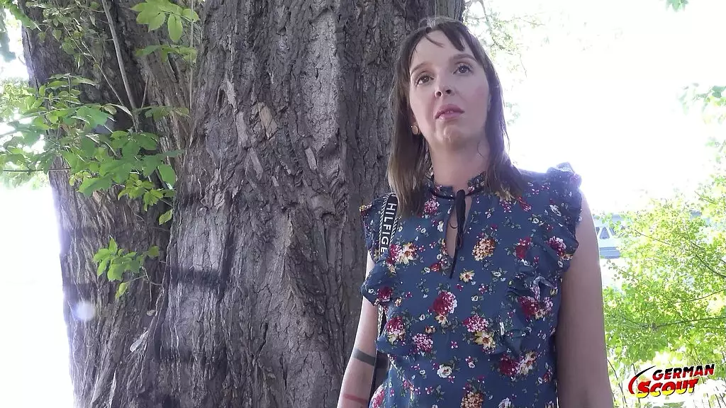 German Scout Outdoor Anal Casting with Mature Joana