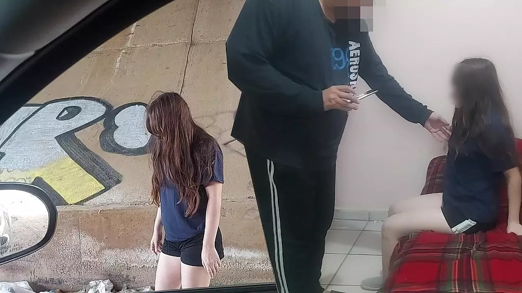 Old Man Fucks Young BBW on the Street