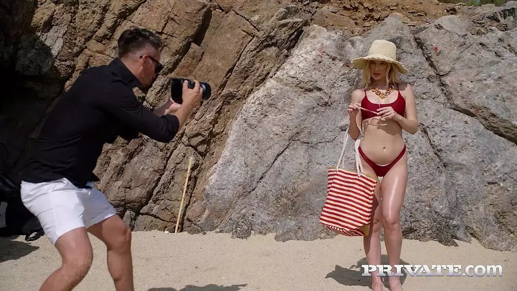 Kaisa Nord Seduces Photographer with Big Tits and Blowjob