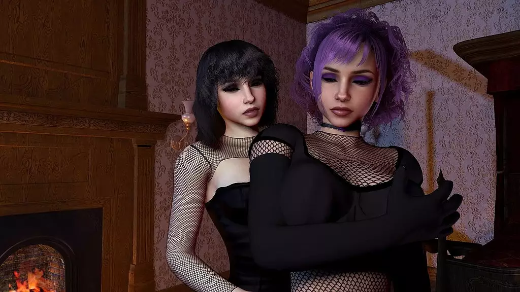 Blonde Futa Dominates Sissy Femboy in Stockings