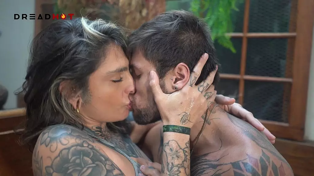 Latina Fitness Model Takes Huge Uncut Cock in the Ofuro