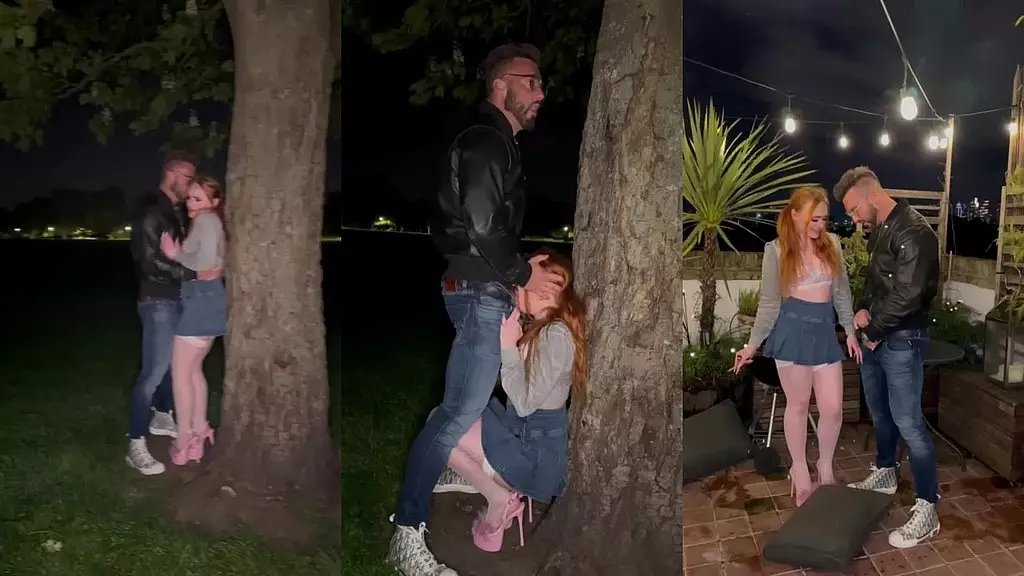 Public Park Fuck with Redhead Pixie Bell