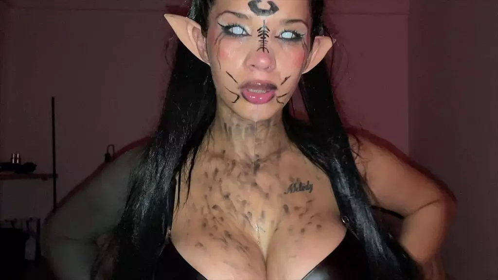 Halloween Deepthroat Elf Gets Drenched in Piss and Cum