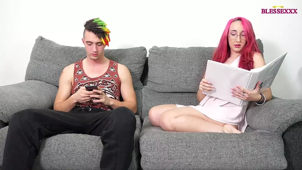 Blonde Geek Girl Fucked Hard by Her Boyfriend