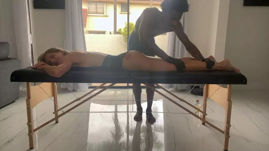 Cassie Bender's Wild Massage Table Ride with Damion