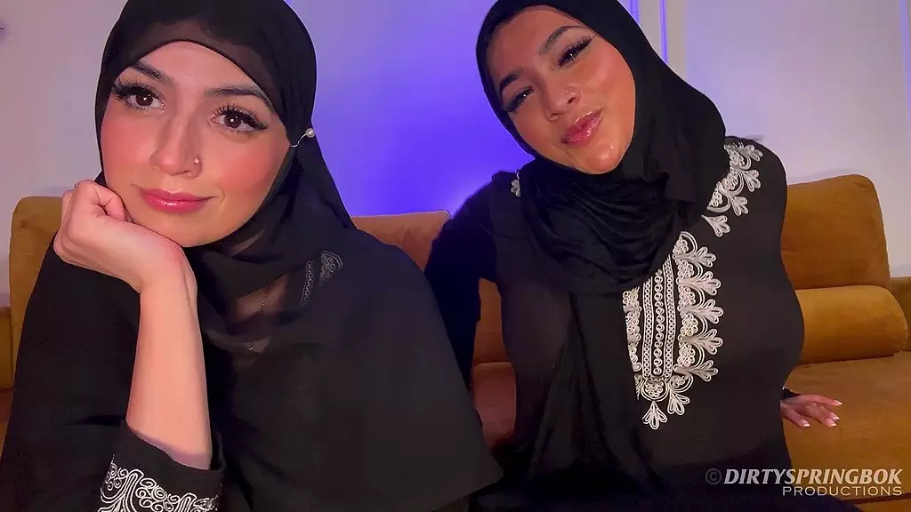 Horny Hijabis Break Fast with Anal JOI