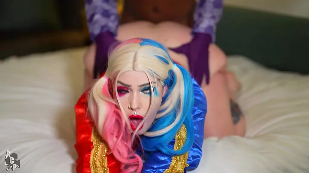 Harley Quinn Destroyed by Gibby's Big Uncut Cock