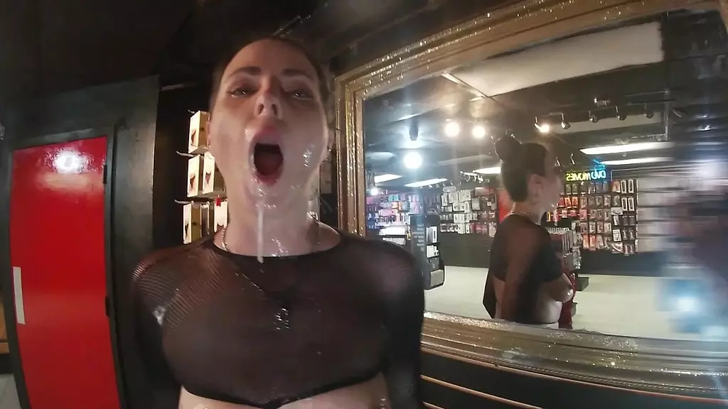 Cuckold Hubby Films Wife's Wild Blowbang at Adult Theater