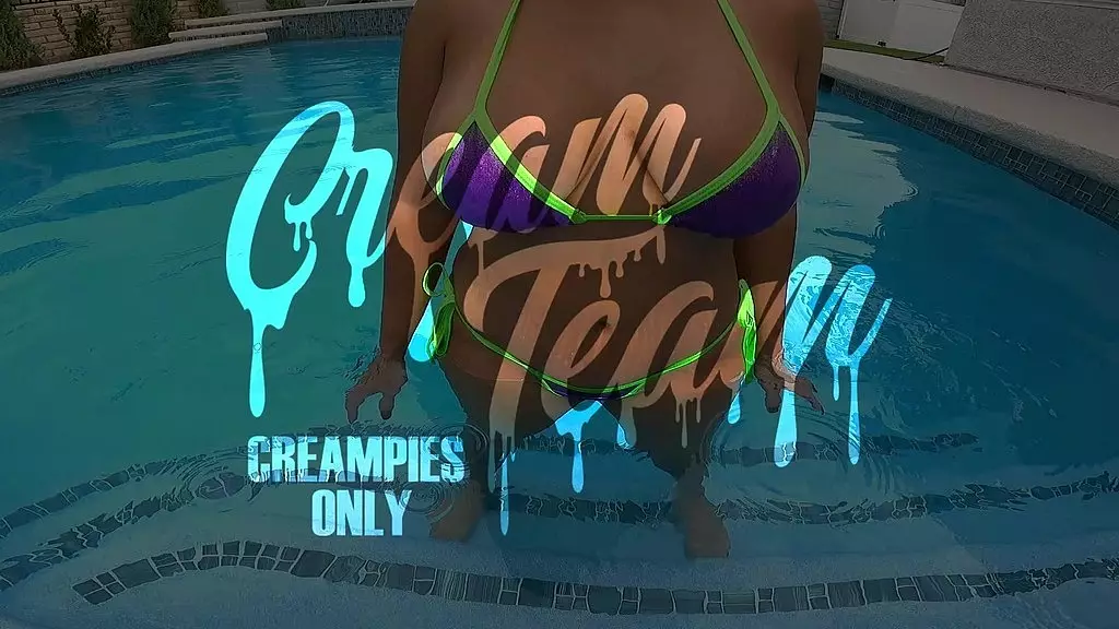 Krystal Davis Gets Creamy by the Pool
