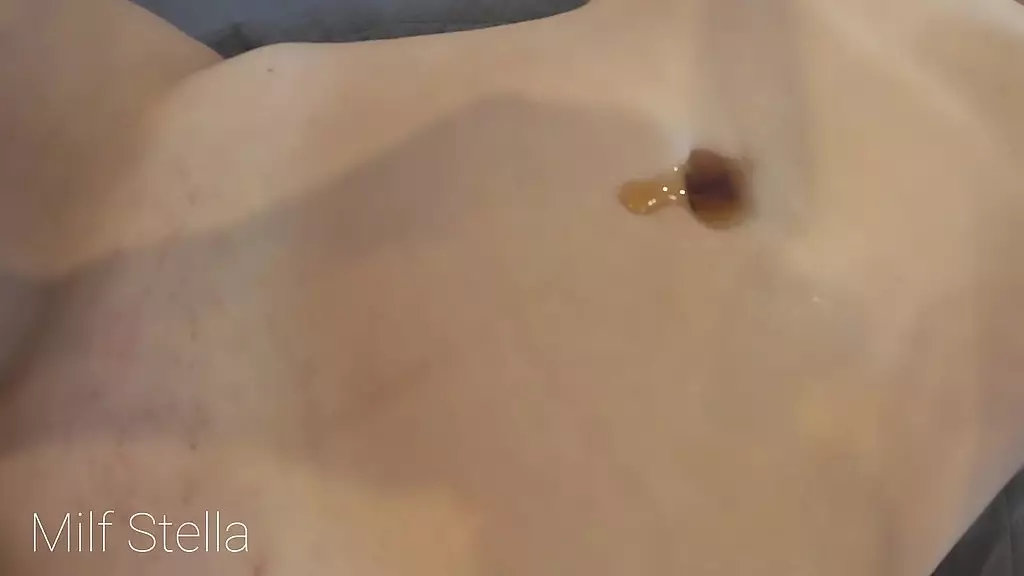 Syrup Soaked Belly Fetish Frenzy with Milf Stella