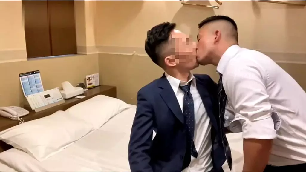 Gay Office Couple's Sneaky Hotel Fuck