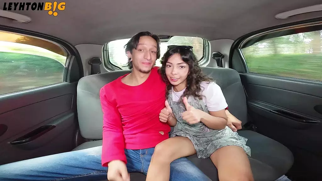 BBC Fucks Petite Cindy Luna in Moving Car