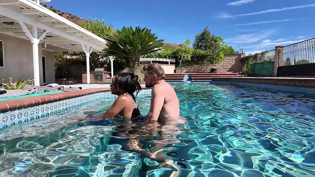 August Skye's Sizzling Water Encounter