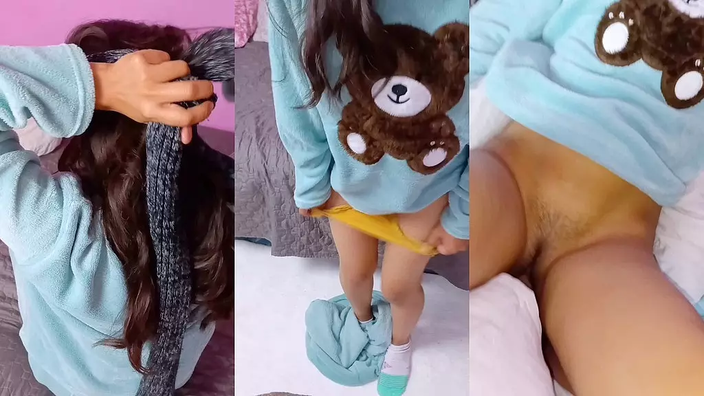 Linda Teen's Tight Pussy Stimulation