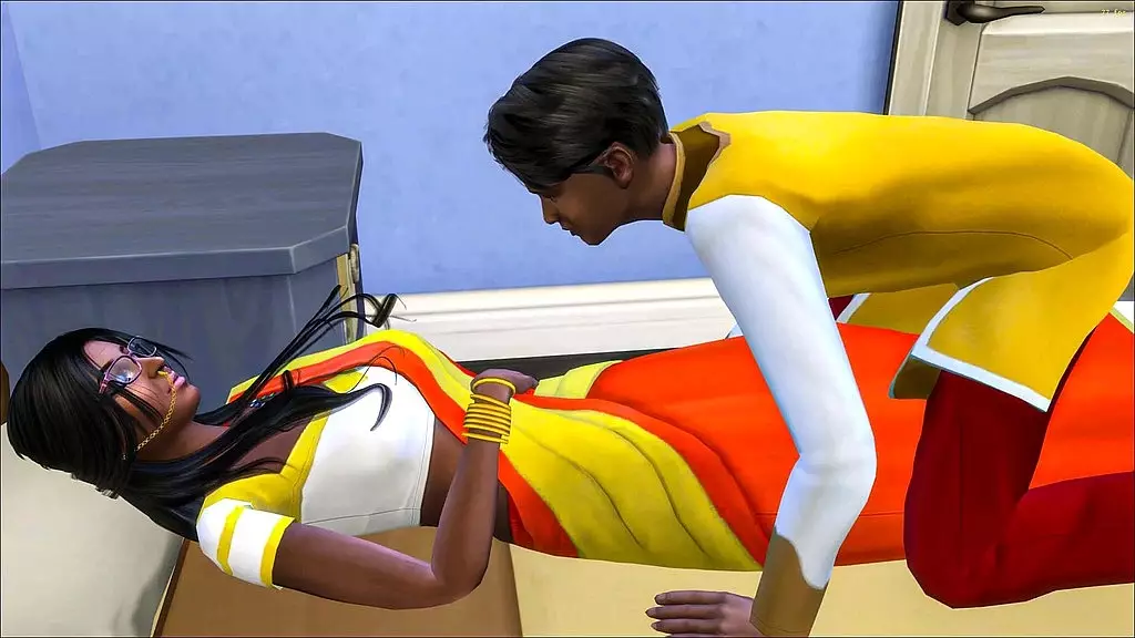 Stepson's Midnight Obsession with Indian Stepmom