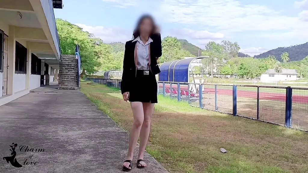 Thai College Cutie's Outdoor Anal Adventure