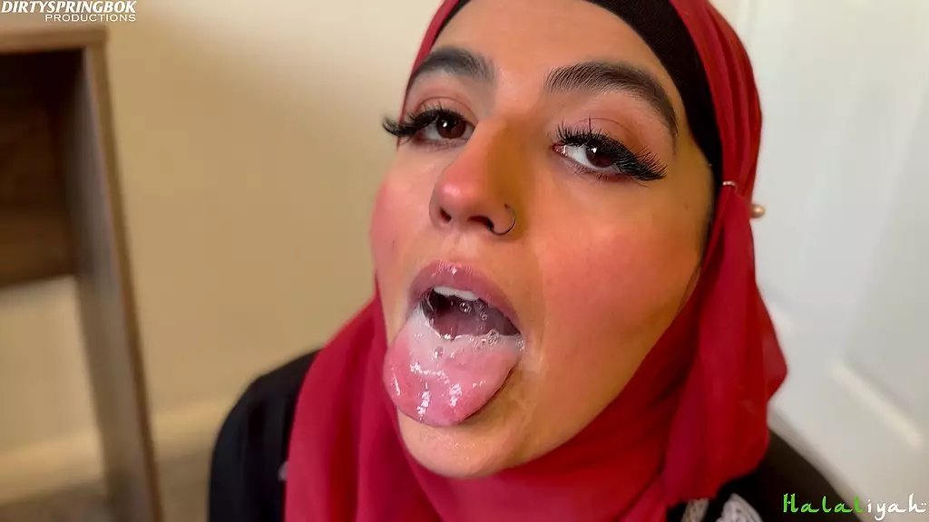 Aaliyah Yasin Takes Stepbrothers Cum Down Her Throat
