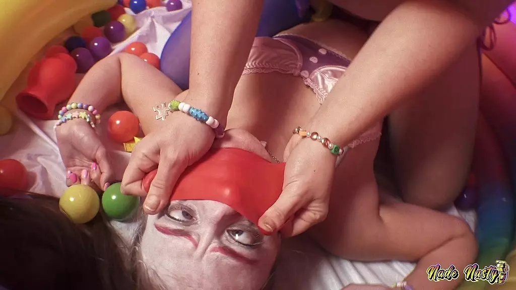 Clown Town Threesome with Gia & Sophia