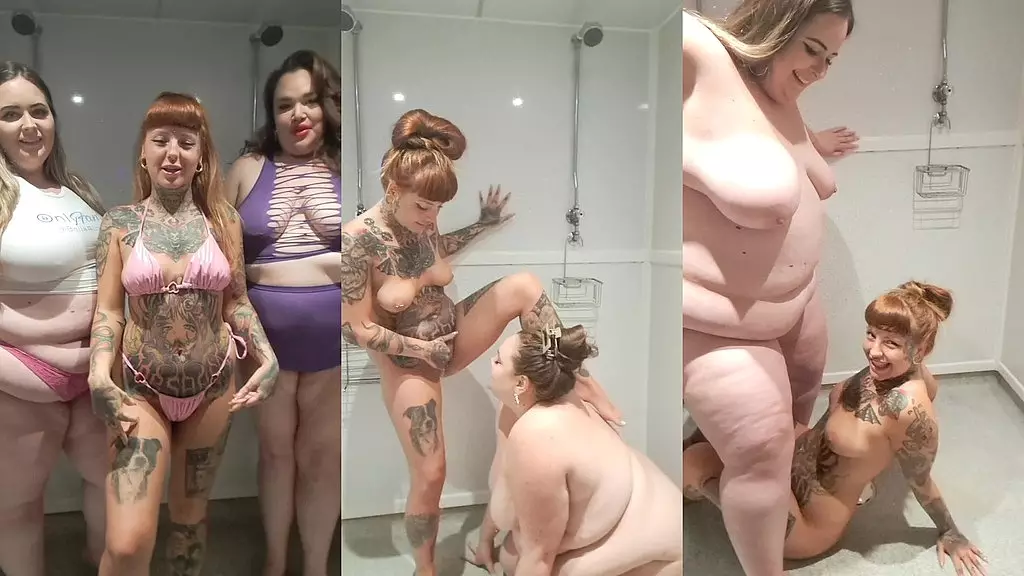 Shower Piss Fest with 3 Hot Babes!