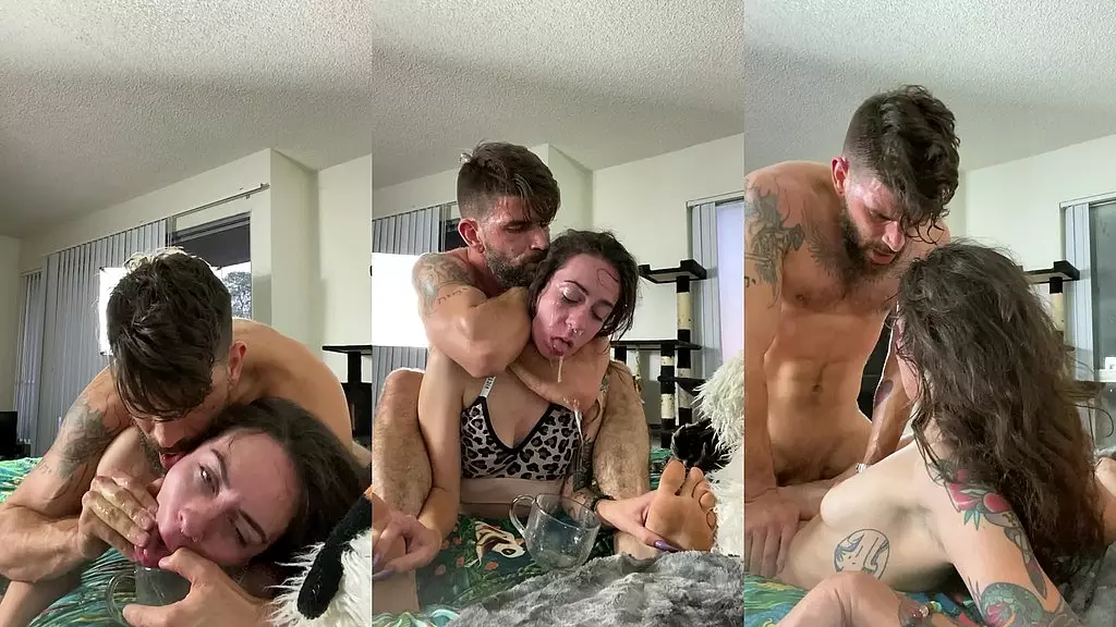 Puke Whore Humiliated and Fucked by Sicksadist