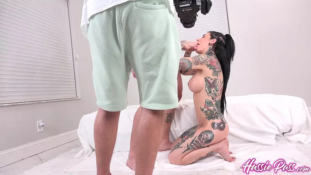 Joanna Angel's Anal Threesome Debut on HussiePass