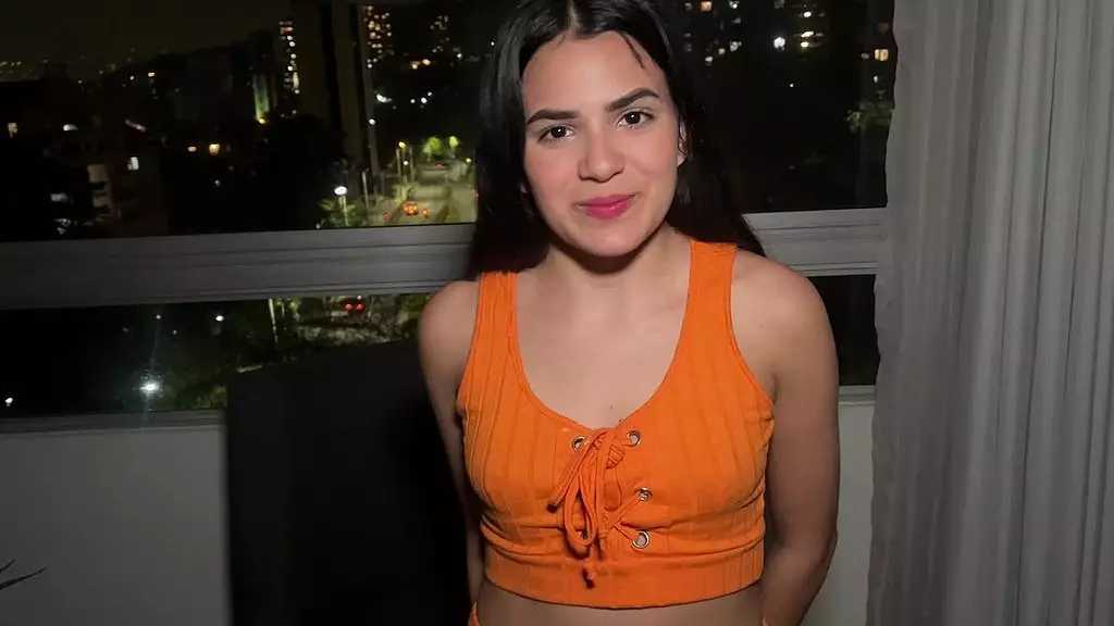 Shy Latina's First Blowjob and Cum Swallow