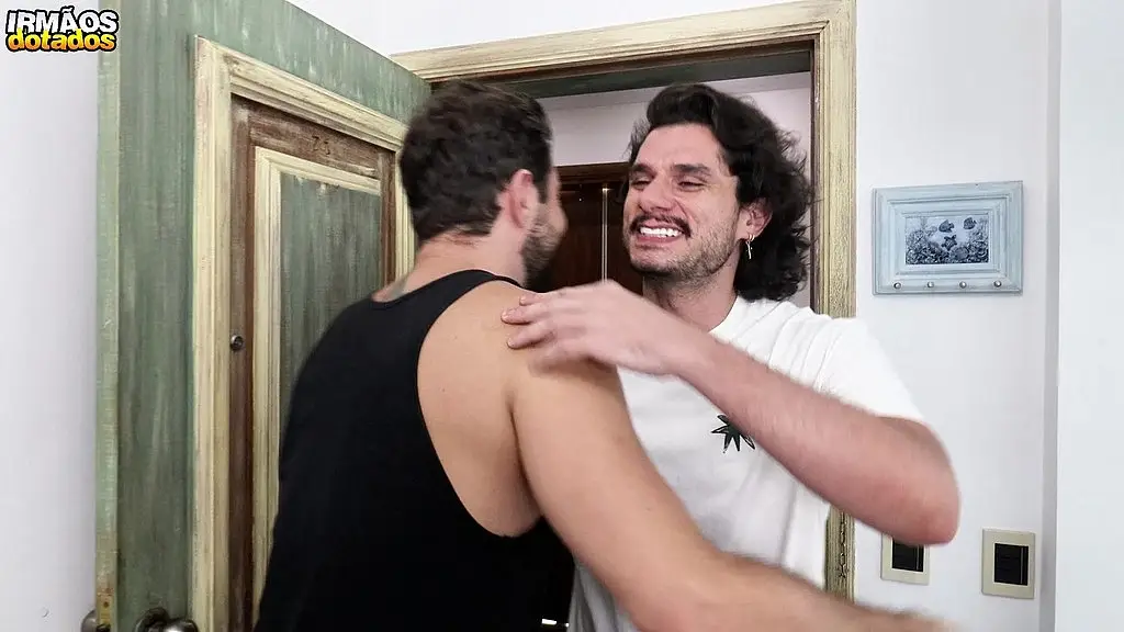 Hot Gay Threesome in a Public Toilet
