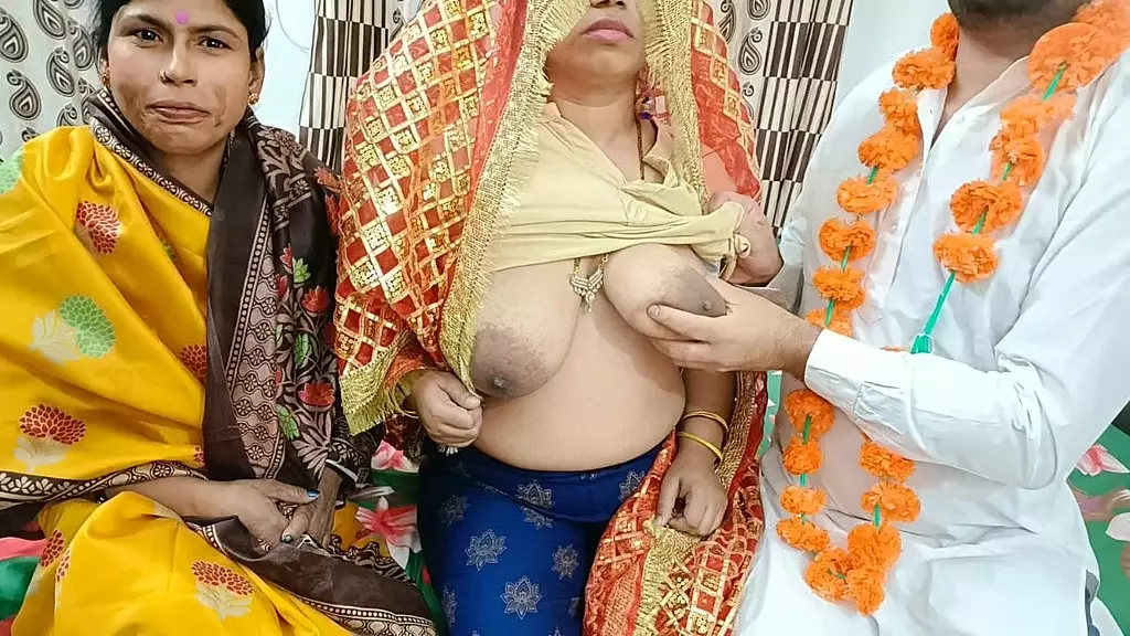 Indian Newlyweds Get Wild with Mother-in-Law Threesome