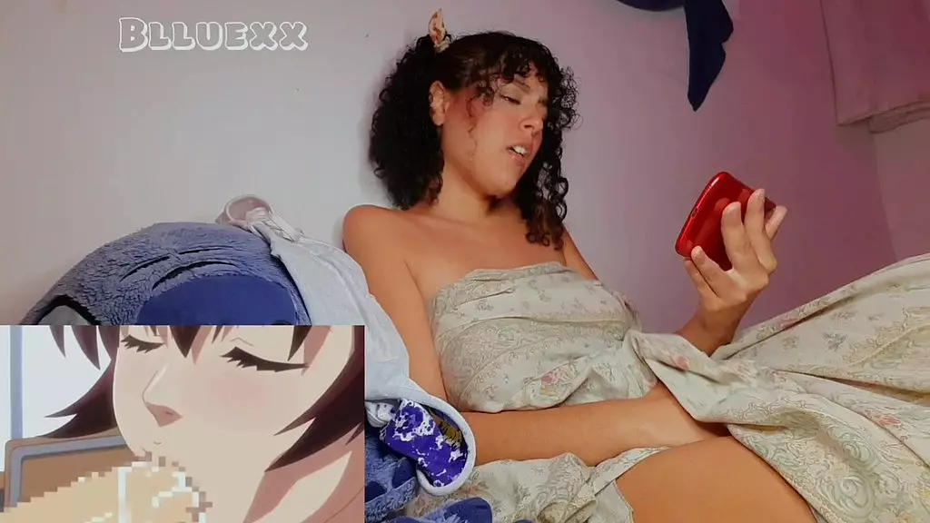 Caught Watching Hentai - Naughty Blonde Gets Punished