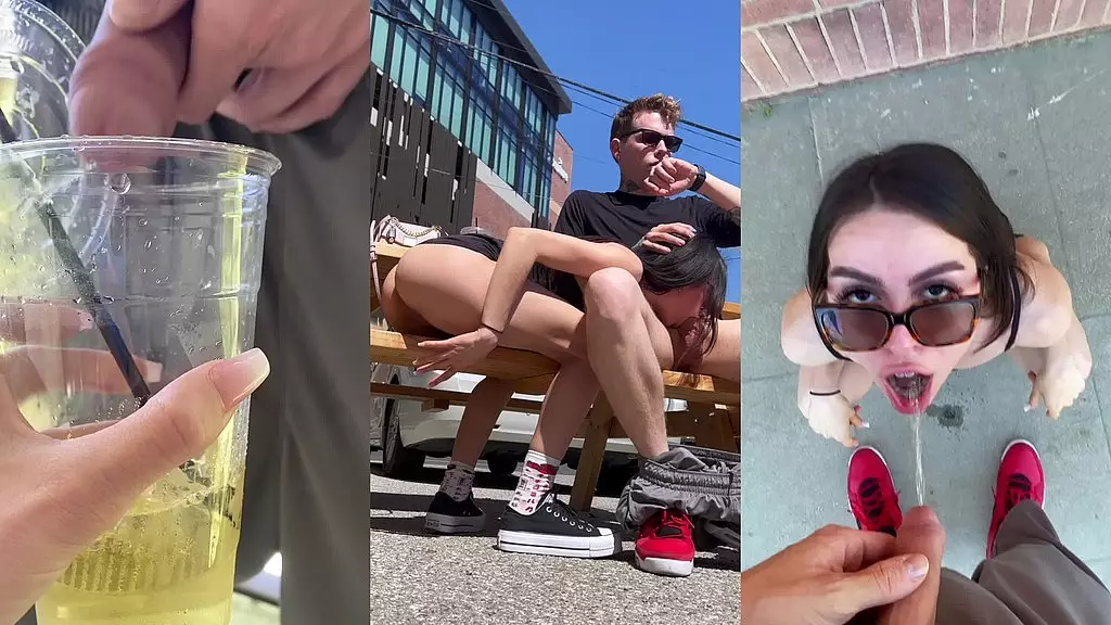 L.A. Public Piss Day: Anal Queen Emaleebaby Unleashed