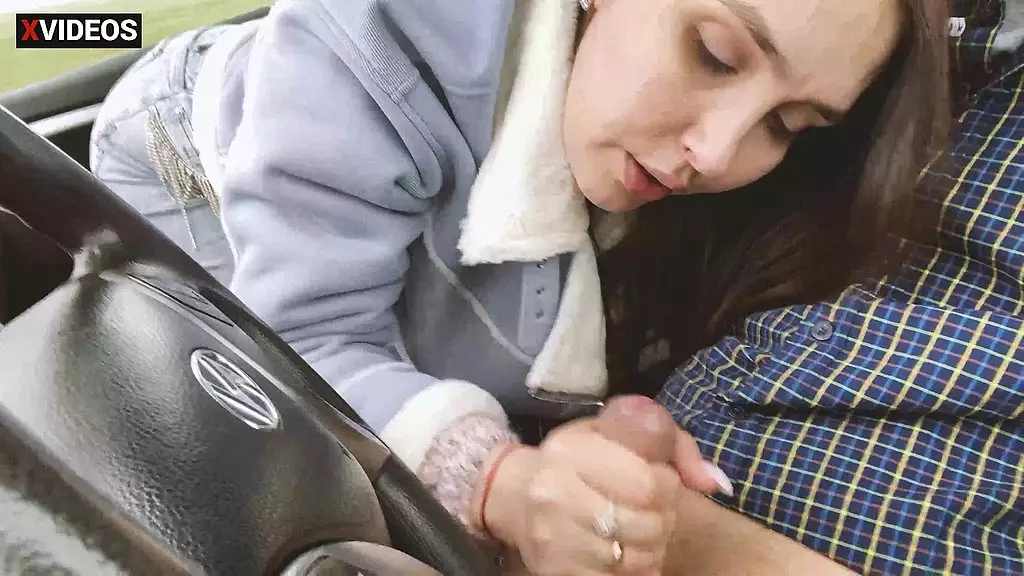 Shameless Stepmom Gives Blowjob in Car